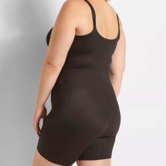 Cacique Open Bust Thigh Shaper in Black Size 22/24 NWT - Picture 3 of 9